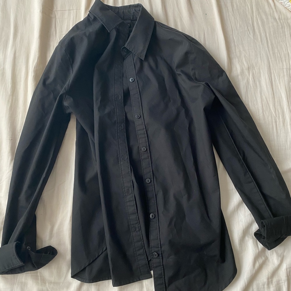 Black xs button up women’s shirt